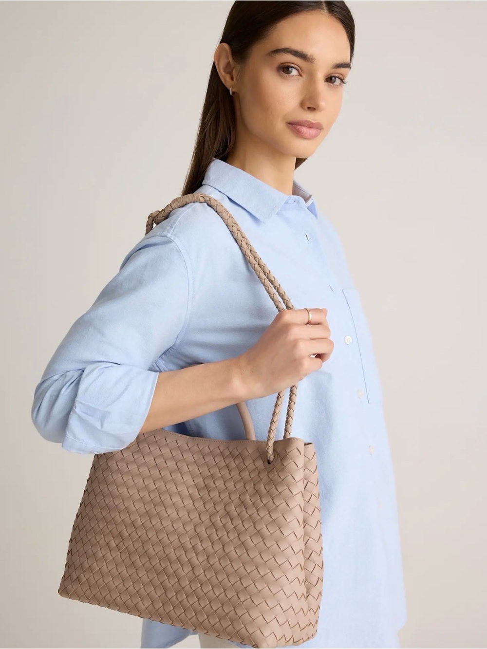 Quince Romy Handwoven Satchel - Picture 6 of 7